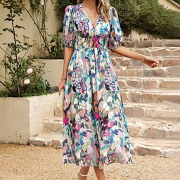 StyleCast Women Floral Fit and Flare Midi Dress-image-88