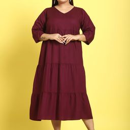 theRebelinme Plus Size A-Line Midi Dress-picture-17