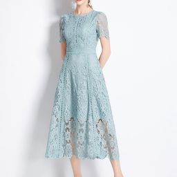 JC Collection Floral Self Design A-Line Midi Dress-picture-18