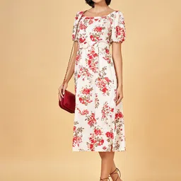 Honey by Pantaloons Floral Printed A-Line Midi Dress-picture-38