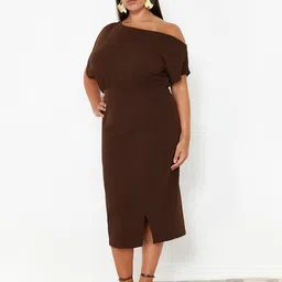 Trendyol One Shoulder Sheath Midi Dress-picture-23