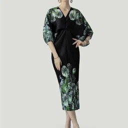 JC Collection Floral Printed Sheath Midi Dress-image-98