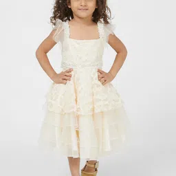 TIC TAC TOE Off White Midi Dress-image-92