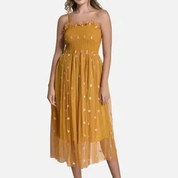 FIMS Floral Embroidered Midi Dress-picture-56