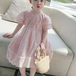 StyleCast x Revolte Floral Flared Sleeve Fit & Flare Midi Dress-43