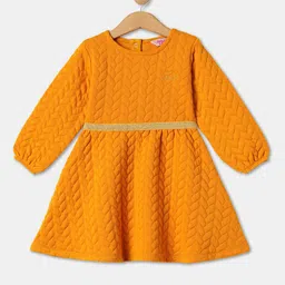 R&B Infant Girls Self Design Cotton Fit & Flare Midi Dress-picture-51