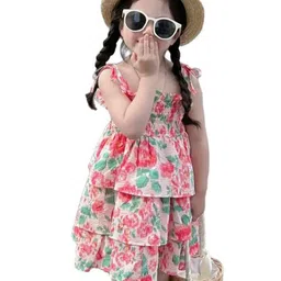 StyleCast x Revolte Floral Print Layered Fit & Flare Midi Dress-image-20