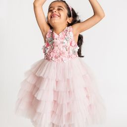 A Little Fable Girls Embellished Sleeveless Tulle Fit & Flare Midi Dress-image-31