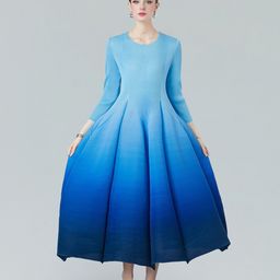 JC Collection Round Neck Fit & Flare Midi Dress-picture-14