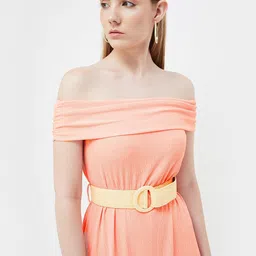 CODE by Lifestyle Off-Shoulder Fit & Flare Midi Dress-image-87