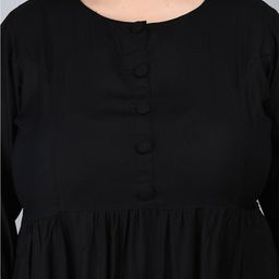PrettyPlus by Desinoor.com Plus Size Round Neck A-Line Midi Dress image 2