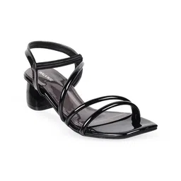 WALKWAY by Metro Women Black Block Heels-35