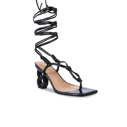 London Rag Black PU Party Block Gladiators-picture-37