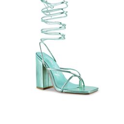 London Rag Green PU Party Block Gladiators-18