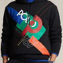 Polo Ralph Lauren Typography Printed Hooded Pullover-image-24
