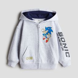 H&M Boys Printed Zip-Through Hoodie Sweatshirts-image-7