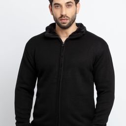 Status Quo Men Black Acrylic Cardigan Sweater-picture-26