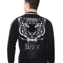 Zacharias Graphic Printed Wool Front-Open Sweater-picture-2