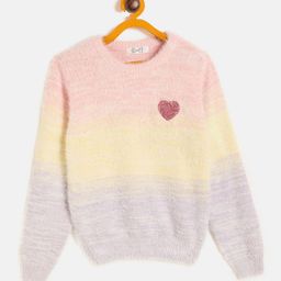 JWAAQ Girls Striped Cardigan-image-44