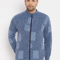 Duke Striped Acrylic Front-Open Sweaters-picture-13