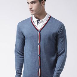 Club York Men Blue & Red Solid Cardigan-picture-15
