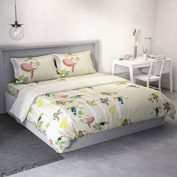 DDecor Green Printed Pure Cotton Double Queen Bedding Set-image-64