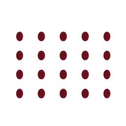 Comet Busters 20 Pcs Reusable Oval Designer Bindis - Maroon-23