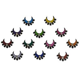 Comet Busters 12 Pcs Embellished Reusable Designer Bindis - Multicoloured image 3