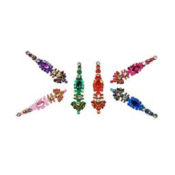Comet Busters Set of 6 Stone-Studded Designer Bindis - Multicoloured image 2