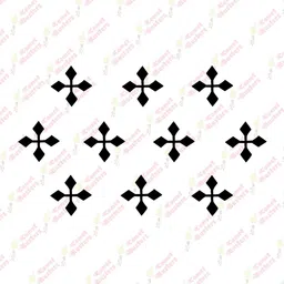 Comet Busters Black Reusable Designer Bindis - 10 Pcs image 2