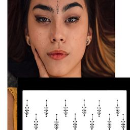Comet Busters 12 Pcs Black Geometric Shape Bindi image 3