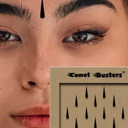 Comet Busters Set of 14 Traditional Bindis - Black image 4