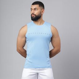 MuscleBlaze Air Tech Compression MuscleTank,  Medium  Dusk Blue -image-97