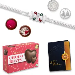 Rakhi Combo for Brother with Chocolate Beats (32-GM)Rakhi Gift |Y22K1_A8_CB32 Assorted Gift Box-image-26