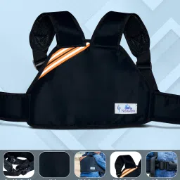 Two Wheeler Safety Belt for Motorcycle with Reflector and Double Buckled Baby Cuddler-image-62