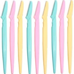 9PCS Eyebrow Trimmer Hair Remover Facial Razor Blades Shaver Sharp Portable Set Makeup Tool Kit, Women-24