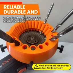 verilux Angle Grinder Utility Attachment Sharpens Drill Bits 2 13mm Drill Bit Sharpener Utility Attachment for 2-13mm Drill Bits Angle Grinder Tool Specialty Woodworking Bits image 5