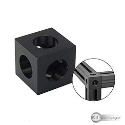 3DINNOVATIONS Cube Corner Connector Three Way Cube Corner Prism Connector Adjustable Wheel Bracket Openbuilds for V/T-Slot 20-20 Extrusions Profile-Set of 4pcs image 2
