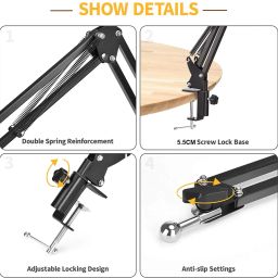 AMUSING Overhead Tripod Camera Stand CellPhone Stand For Create Cooking Side Angle Video Tripod, Monopod, Tripod Clamp, Tripod Bracket, Tripod Ball Head image 2