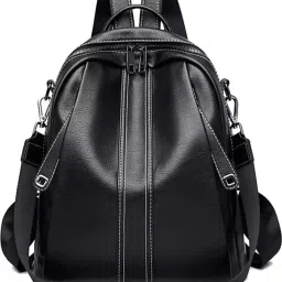 Medium 28 L Backpack Women Leather Stylish and Trending Backpack for College Office Travel Anti Theft-image-12