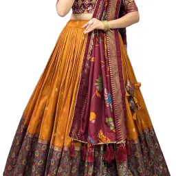 Digital Print Semi Stitched Lehenga Choli-image-80