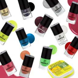 Trendy Quick-drying, Long-Lasting Gel Based Nail Polish Set of 12 Pcs 5ml each x 12 Pcs, MultiColor Combo (FREE NAIL WIPES)-picture-40