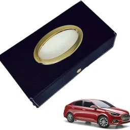 Chrom-Black Tisue Box Leatherete-544 Vehicle Tissue Dispenser-28