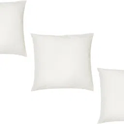 by Urban Arts (Size 16 x 16 Inches) Polyester Fibre Solid Cushion Pack of 3-image-6