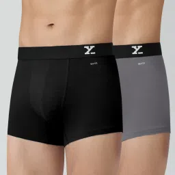 Pack of 2 Aero Anti-bacterial Odour-free cotton Solid Men Trunk-image-25
