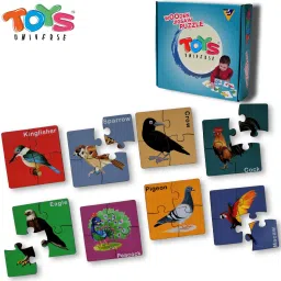 Wooden Bird Puzzle for 2 Year + Kids | (Set of 8) 32 Pieces Educational Toy-5