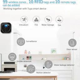 Qiwa Tuya Wireless Smart Security Alarm System Wireless Sensor Security System image 2