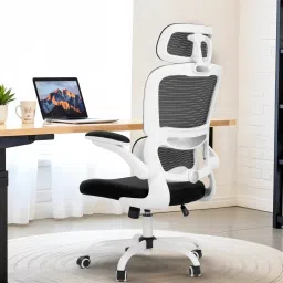 Ergonomic Office Chair/Computer Chair with Adjustable headrest & Lumbar support Mesh Office Adjustable Arm Chair-image-4