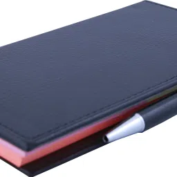 coi MEMO NEON CORAL NOTE PAD/MEMO NOTE BOOK WITH STICKY NOTES & CLIP HOLDER IN DIARY STYLE A5 Memo Pad UNRULED 50 Pages image 3