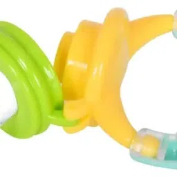 reyansh kifayati store 1pc BPA-Free Silicone Food Nibbler for Fruit and Veggie with Rattle Handle Feeder image 4